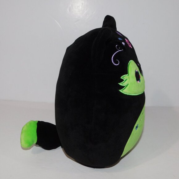 Squishmallows Day of the Dead DOTD 8" Plush Hector Wolf Black Green - Picture 7 of 7